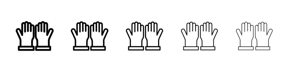 Glove icon concept. graphic design, logo, Web, UI.