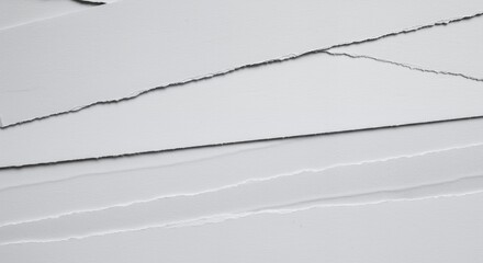 Ripped Paper Edge Texture White