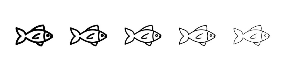 Fish icon concept. graphic design, logo, Web, UI.