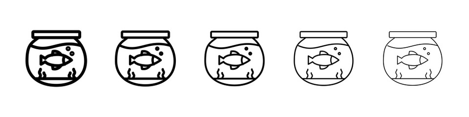 Fish bowl icon concept. graphic design, logo, Web, UI.