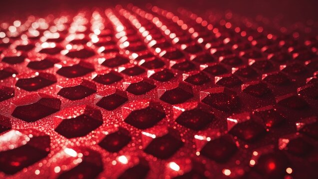 Glossy crimson speckled backdrop