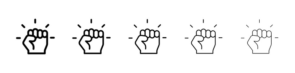 Empowerment icon concept. graphic design, logo, Web, UI.