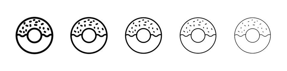 Donut icon concept. graphic design, logo, Web, UI.