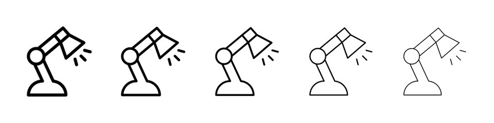 Desk lamp icon concept. graphic design, logo, Web, UI.