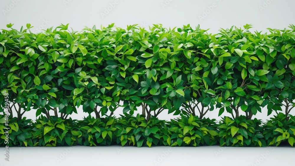 Poster isolated bush tree with clipping path on white background