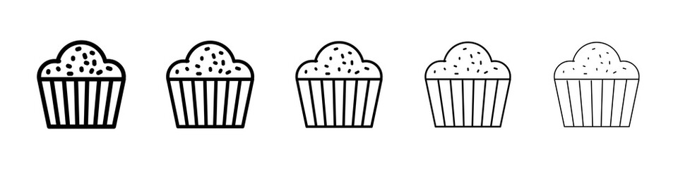 Cupcake icon concept. graphic design, logo, Web, UI.