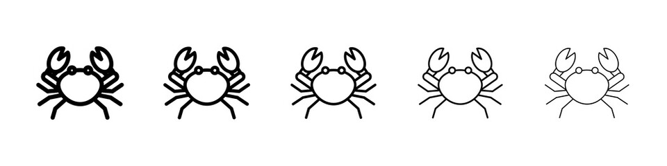 Crab icon concept. graphic design, logo, Web, UI.