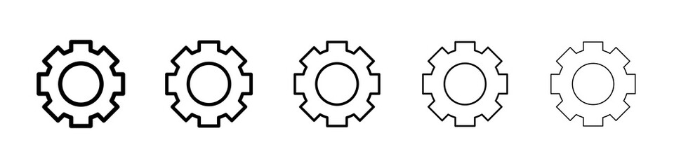 Cogwheel icon concept. graphic design, logo, Web, UI.