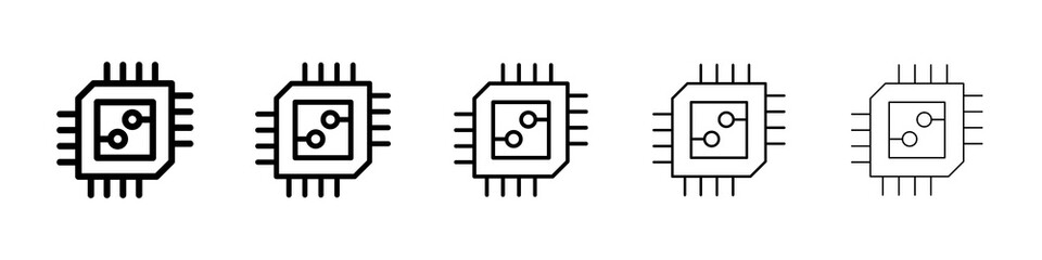 Chip icon concept. graphic design, logo, Web, UI.