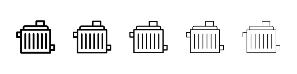 car radiator icon concept. graphic design, logo, Web, UI.