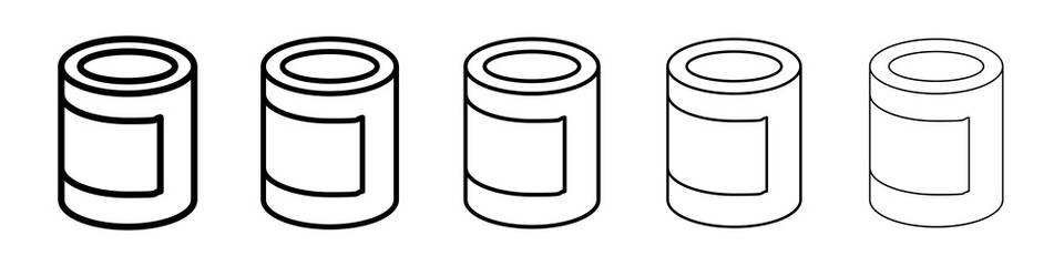 Can food icon concept. graphic design, logo, Web, UI.