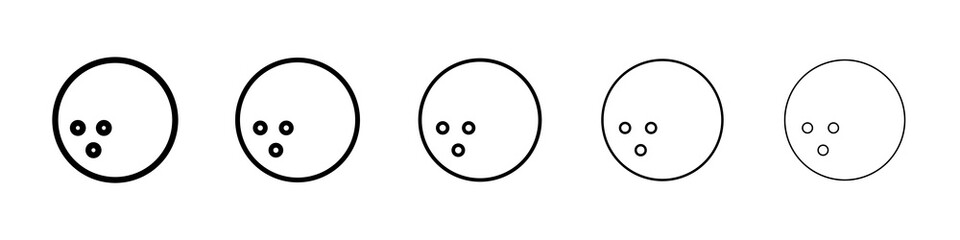 Fototapeta premium Bowling ball icon concept. graphic design, logo, Web, UI.