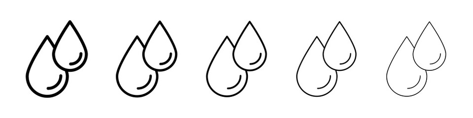 Blood drops icon concept. graphic design, logo, Web, UI.