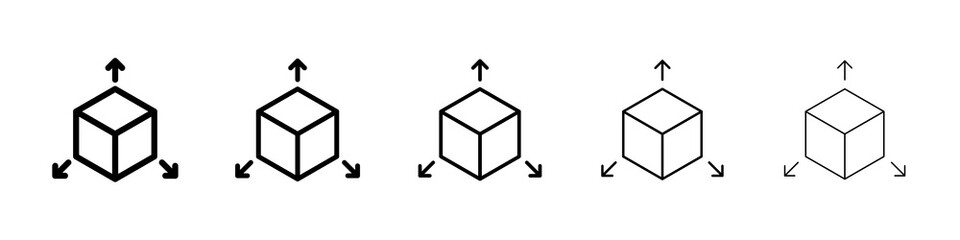 3D modeling icon concept. graphic design, logo, Web, UI.