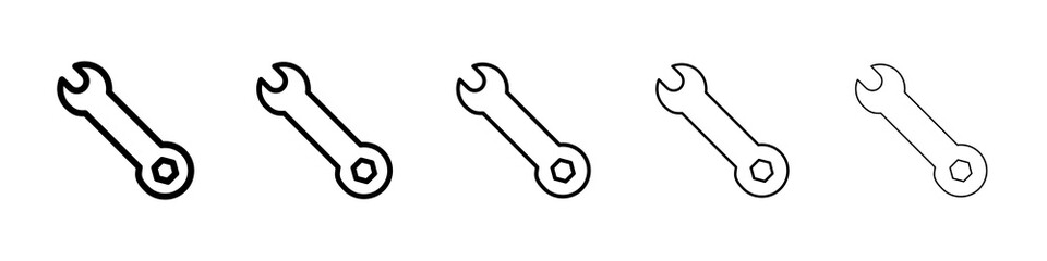 Wrench icon concept. graphic design, logo, Web, UI.