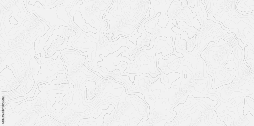 Aufkleber abstract topographic contour map on white background concept. topo map with elevation. contour map. 