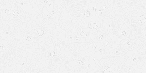 Abstract topographic contour map on white background concept. Topo map with elevation. Contour map. Geographic World Topography map grid abstract.