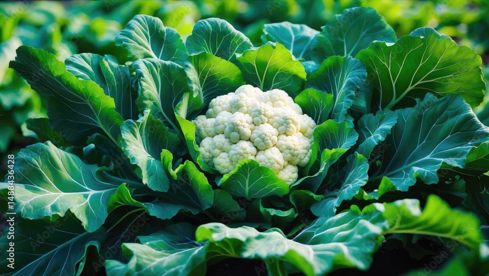 Poster cauliflower curd that appears to be shrinking in size