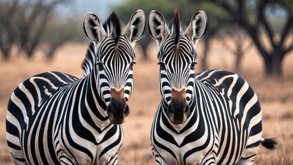 Fototapeta premium African wildlife zebra at Kruger National Park