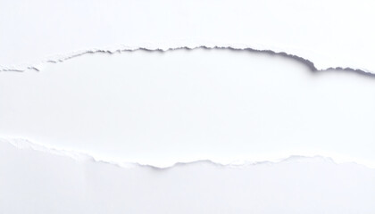 A torn piece of white paper reveals a clean, empty space, emphasizing simplicity and minimalism in design