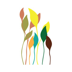 colorful leaves for background decoration