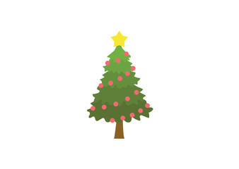 christmas tree evergreen pine fir vector emoji illustration symbol sign icon xmas 