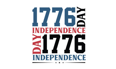 1776 Independence Day SVG T-Shirt Design