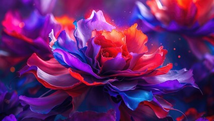 Fototapeta premium Artwork background in abstract art style.