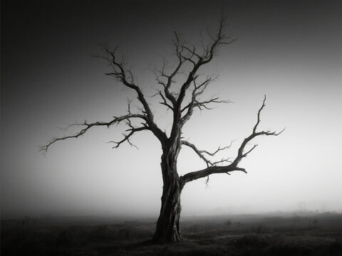 dead tree silhouette