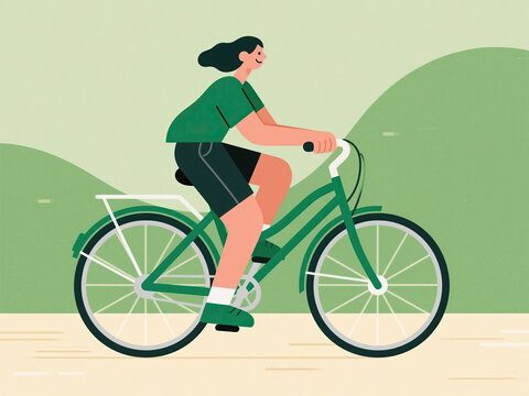 cyclist on the road