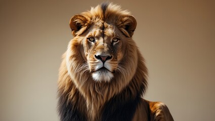 Fototapeta premium The lion belongs to one of the four major big cats in the Panthera genus