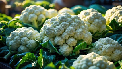 Cauliflower is a healthy cruciferous vegetable recognized for its dense head formed by undeveloped flower buds.
