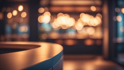 Abstract interior office background with blured bokeh