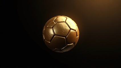 Naklejka premium golden soccer ball