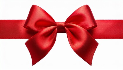red bow isolated on white background