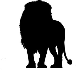 Silhouette of Lion