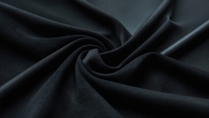 Close-up of black suede. Authentic black suede texture for design or project. Velvet, leather underside.