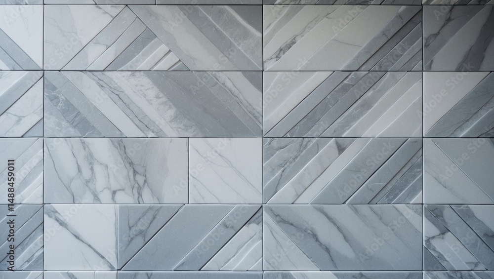 Poster marble tile wall background with a square pattern design.