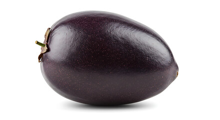 Fresh Whole Purple Eggplant Vegetable Isolated Studio Shot