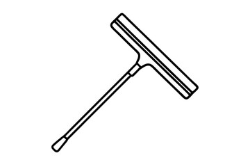 wiper icon silhouette line art vector illustration with a white background