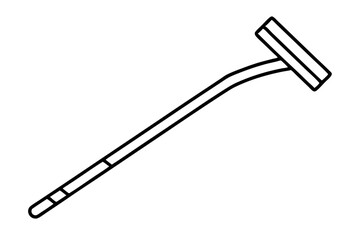 wiper icon silhouette line art vector illustration with a white background