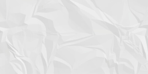 White crumple obsolete billboard rumple. wrinkle ripped creased white crumple aged closeup craft document grunge recycling paper background.	
