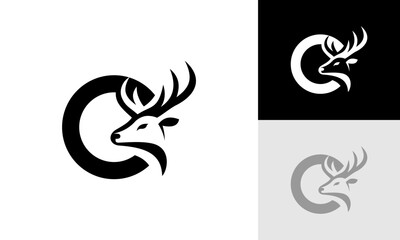 letter O deer logo