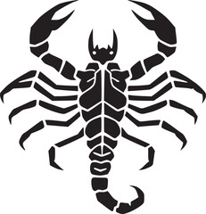 black scorpion silhouette tattoo ideas