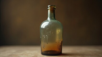 beer bottle and glass