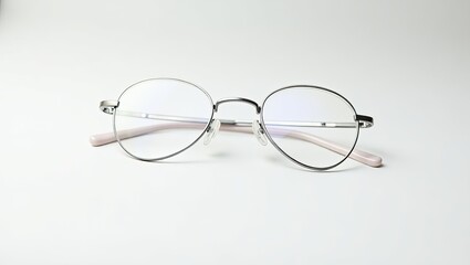 glasses on a white background