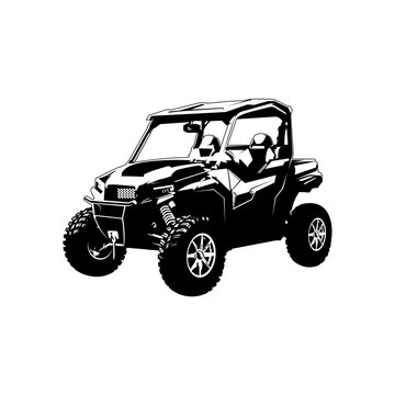 utv sport car logo vector