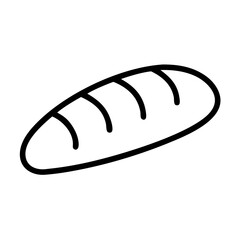 Baguette Icon Representing French Bread and Bakery Goods