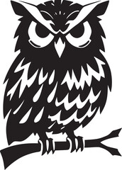 black owl silhouette tattoo ideas