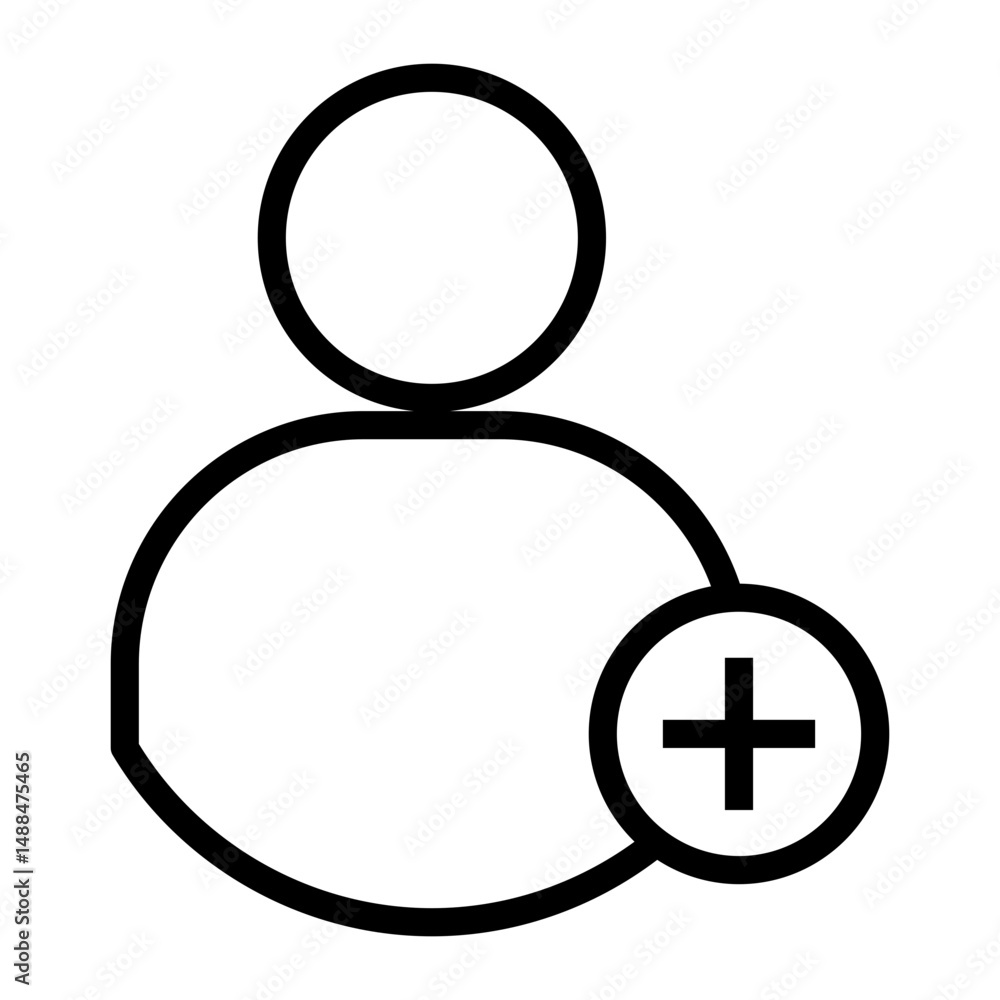 Poster add vector icon